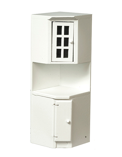 Corner Cabinet, White